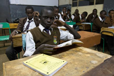 Friends of Ngong Road student in class